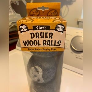 Sloth 🦥 Wool Organic Dryer Balls (set of 3)